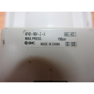 SMC AF40-N04-Z-A Pneumatic Filter AF40N04ZA - Used