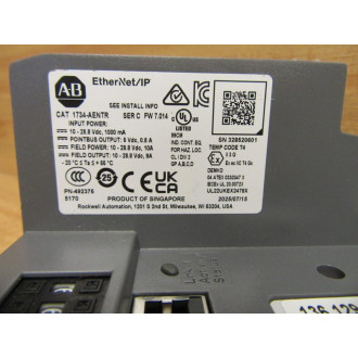 Allen Bradley 100F-1734-AENTR Network Module 1734-AENTR