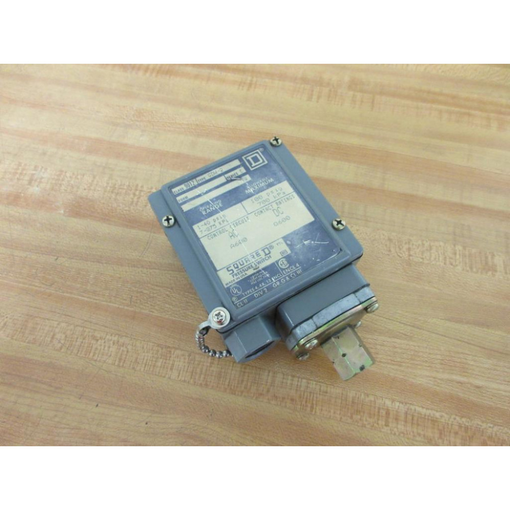 Square D 9012-GDW-2 Pressure Switch 9012GDW2 - New No Box