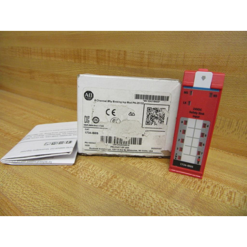 Allen Bradley 1734-IB8S Input Module 1734-1B8S Series B 0.125A