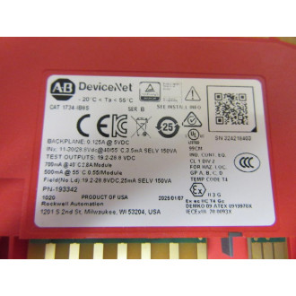 Allen Bradley 1734-IB8S Input Module 1734-1B8S Series B 0.125A