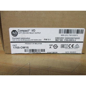 Allen Bradley 1769-OW16 Module 1769-0W16 Series A Rev. 2