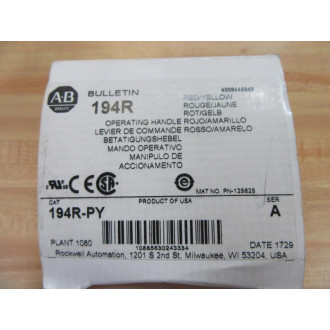 Allen Bradley 194R-PY Operating Handle 194RPY