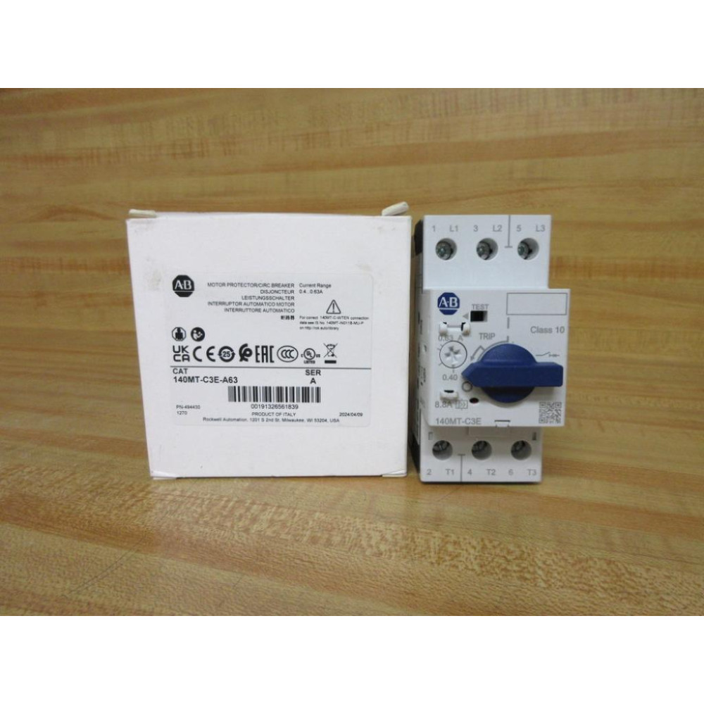 Allen Bradley 140MT-C3E-A63 0.63A Circuit Breaker 494430
