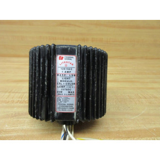 Federal Signal LSB-120 Litestak Base LSB120 Cracked, 1 Amp, Lamp 25T8DC - Used
