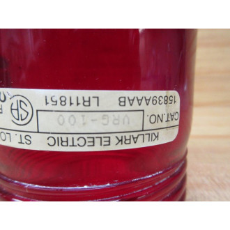 Killark VRG-100 Red Glass Globe - Used