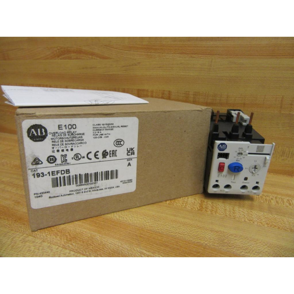 Allen Bradley 193-1EFDB Overload Relay 1931EFDB