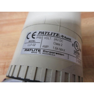 Patlite LU7-02 Stack Light Base Module LU702 WO Pole Mount - Used