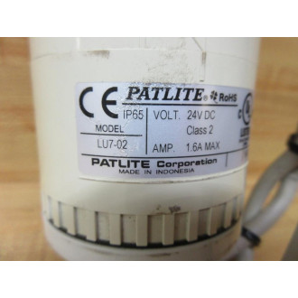 Patlite LU7-02 Stack Light Base Module LU702 - Used