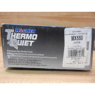 Wagner MX550 Thermo Quiet Brake Pads MX7429