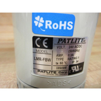 Patlite LMR-FBW Stack Light Base LMRFBW - Used