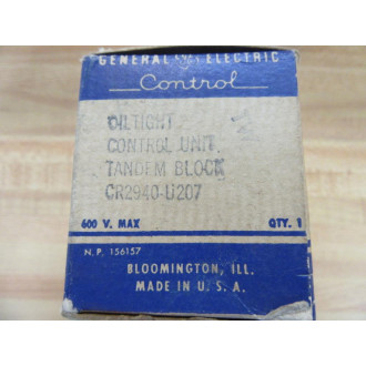 General Electric CR2940U207 Tandem Contact Blocks
