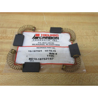 Helwig Carbon 10-187521 Carbon Brush Set 10187521 (Pack of 4)