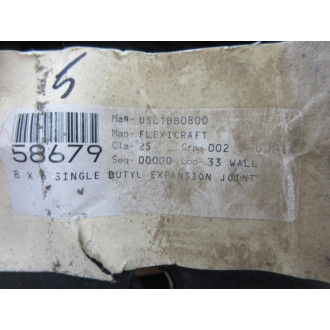 Flexicraft USL1BB0800 Expansion Joint 8" - New No Box