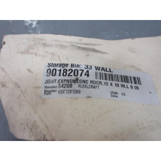 Metraflex 100C12X10X8 Tapered Expansion Joint - New No Box