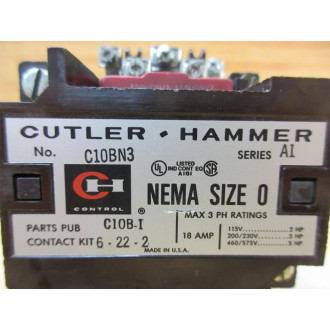 Cutler Hammer C10BN3A Contactor - New No Box