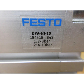 Festo DPA-63-10 Pneumatic Actuator - New No Box