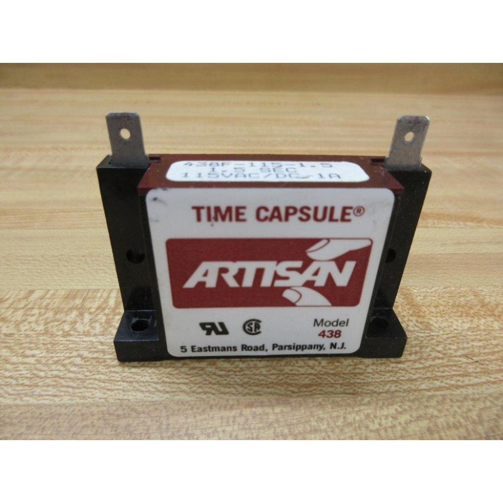 Artisan 438F-115-1.5 Time Delay Relay 438F11515 - New No Box