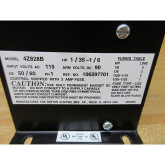 Dayton 4Z828B DC Speed Control - Used