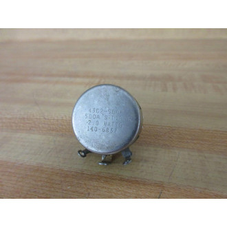 Clarostat 43C2-500 Honeywell Potentiometer 500Ω 43C2 - New No Box