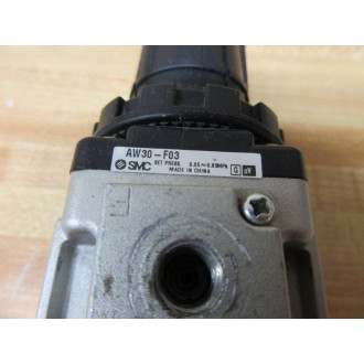 SMC AW30-F03 Pneumatic Filter Regulator AW30F03 - Used