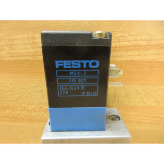 Festo MVH-5-14-B Solenoid Valve MVH514B - Used