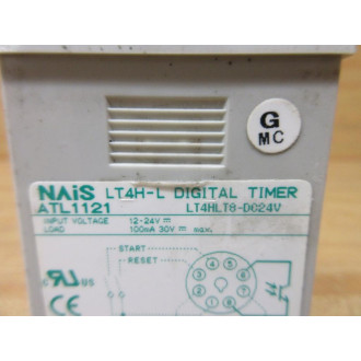 Matsushita LT4HLT8-DC24V Nais Digital Timer  ATL1121 WMounting Bracket - Used