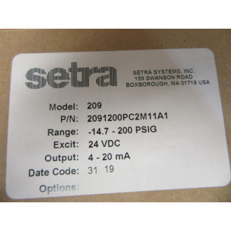 Serta 2091200PC2M11A1 Transducer 209
