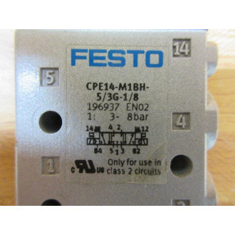 Festo CPE14-M1BH-53G-18 Solenoid Valve CPE14M1BH53G18 - Used
