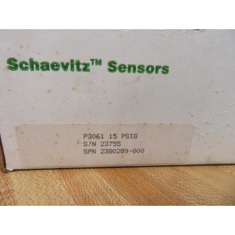 Lucas P3061 15PSIG Schaevitz Pressure Transducer P306115PSIG