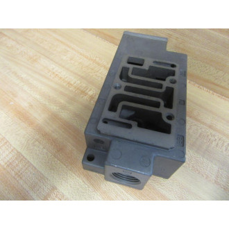 Numatics 554JJ600O000000 Valve Manifold Block Only - Used