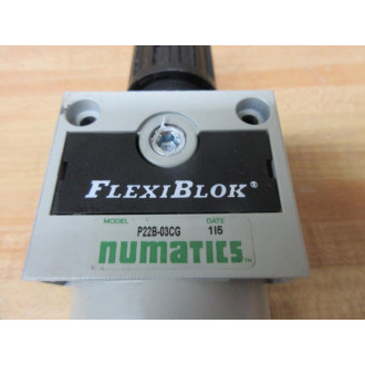 Numatics P22B-03CG FlexiBlok Pneumatic Filter P22B03CG - Used
