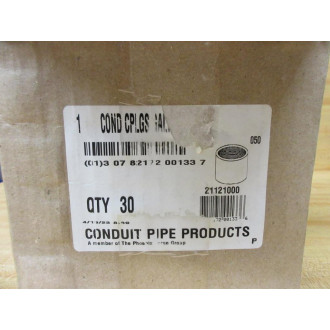 Conduit Pipe Products 21121000 Rigid Conduit Pipe Coupling (Pack of 30)