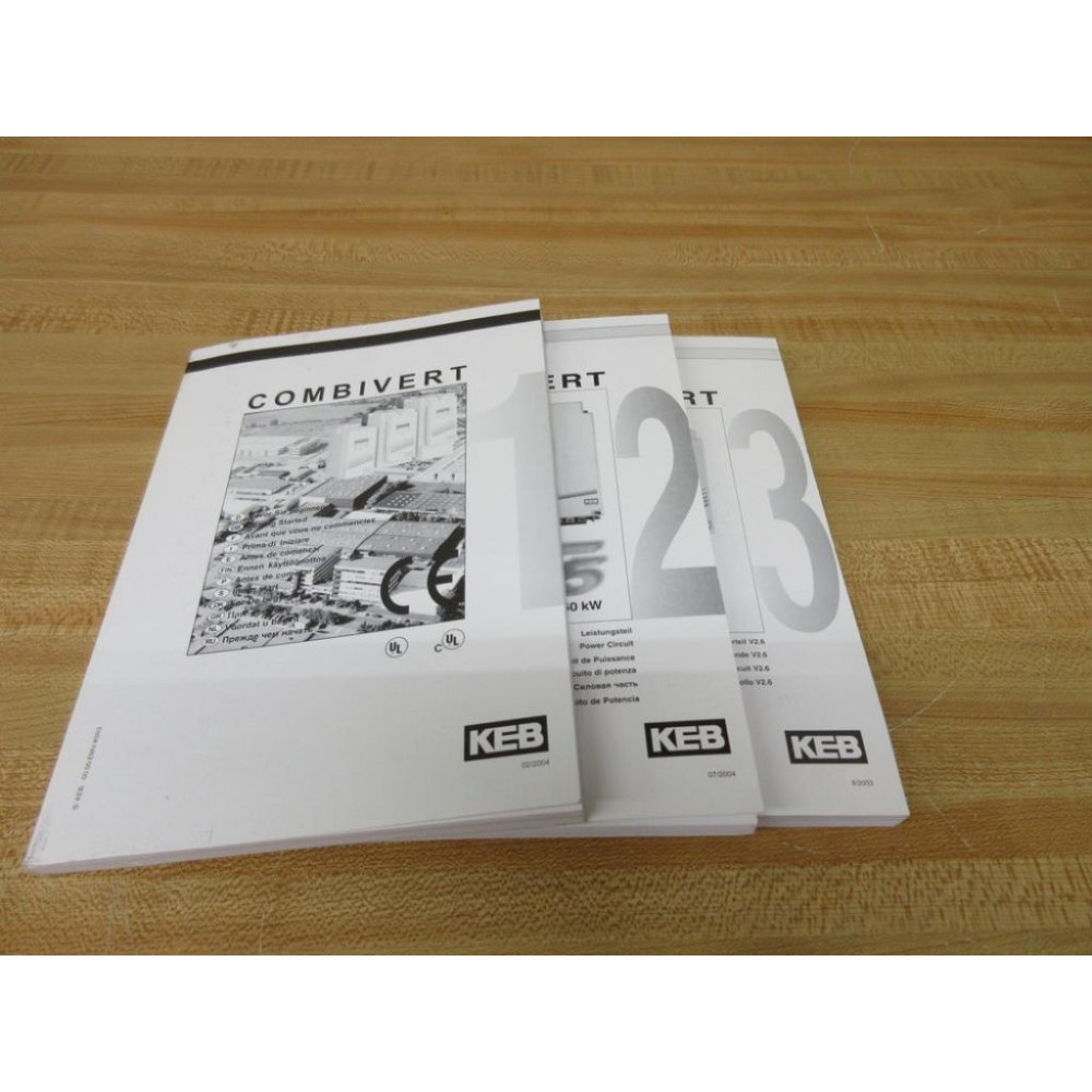 KEB 00.00.EMV-K003 Manual Set 00.F5.00B-K002 - New No Box