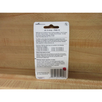 Buss FNM-12 Bussmann Fuse Cross Ref 1CT80 (Pack of 4)