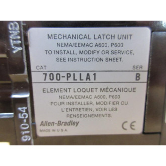 Allen Bradley 700-P400A1 Starter Relay 700P400A1 Ser B W700-PLLA1 & 700-PL400A1