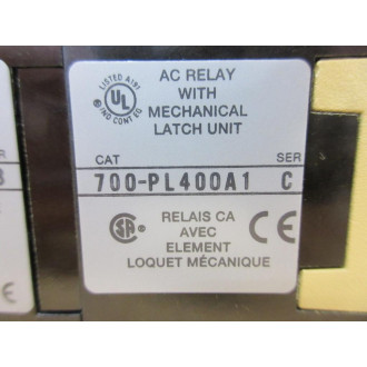 Allen Bradley 700-P400A1 Starter Relay 700P400A1 Ser B W700-PLLA1 & 700-PL400A1