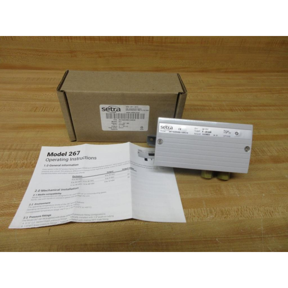 Setra 2671025WB11AKCN Pressure Transducer 267