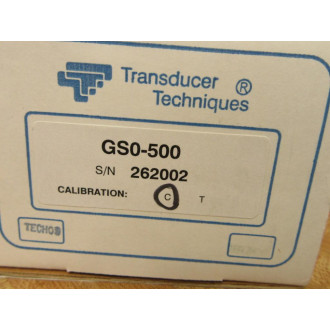 Transducer Techniques GSO-500 Load Cell GS0-500