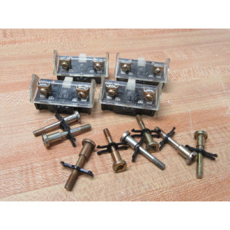 Allen Bradley 800T-XD5 Contact Block 800TXD5 WClipsBolts (Pack of 4) - Used