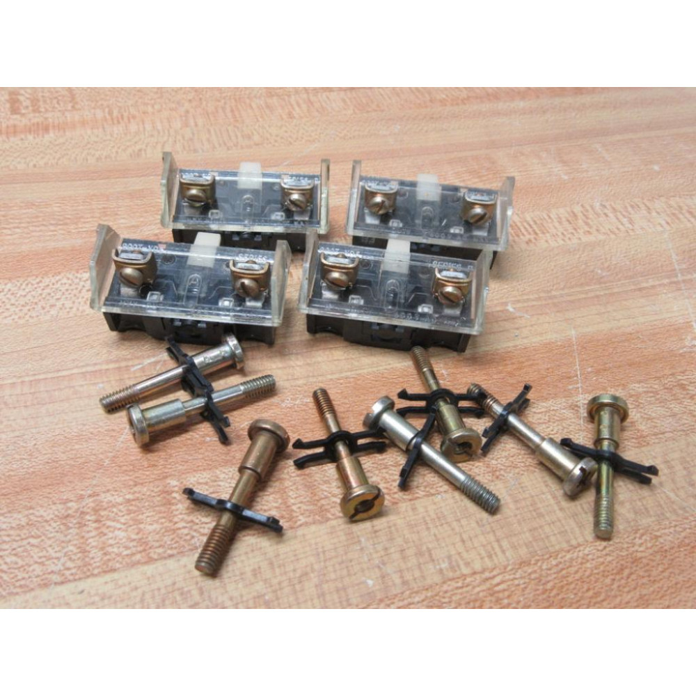 Allen Bradley 800T-XD5 Contact Block 800TXD5 WClipsBolts (Pack of 4) - Used