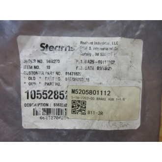 Rexnord 5-16-7202-00 Stearns Brake Hub 51672020001E