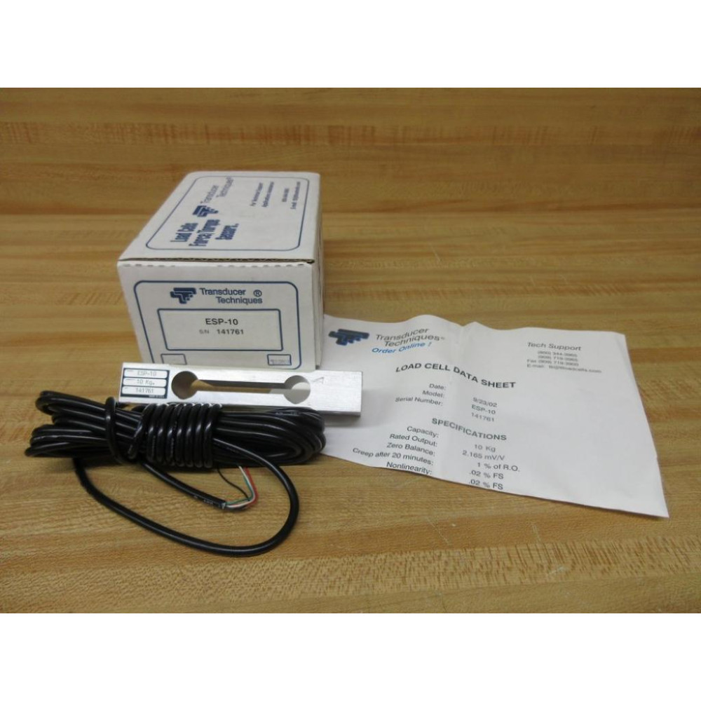 Transducer Techniques ESP-10 Load Cell Force Sensor ESP10