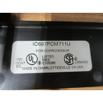 GE Fanuc IC697PCM711U PCM Coprocessor WO Front Cover - Used