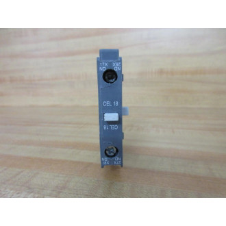Asea Brown Boveri CEL 18-10-W0,1 ABB Auxiliary Contact CEL1810W01 - Used