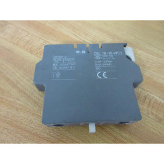Asea Brown Boveri CEL 18-10-W0,1 ABB Auxiliary Contact CEL1810W01 - Used