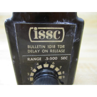 ISSC 1018 TDR Time Delay Relay Range: .5-500 Sec - Used