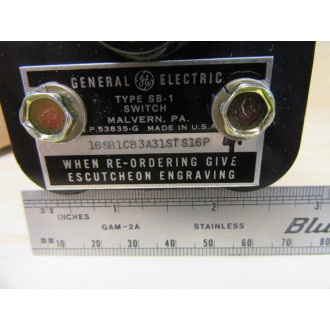 General Electric 16SB1CB3A31STS16P Rotary Switch
