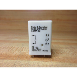 Potter & Brumfield R10S-E1P2-J500 Relay R10S-E1P2-J500-6.3MA DC - New No Box