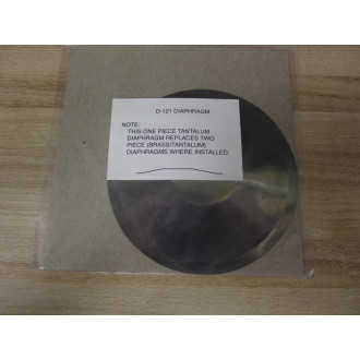 D-121 One Piece Tantalum Diaphragm D121